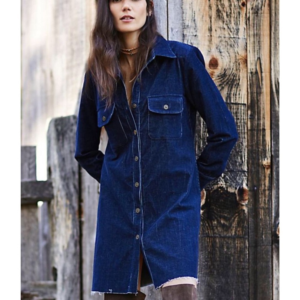 🦕Free People Corduroy shift dress 👗 - Picture 1 of 6